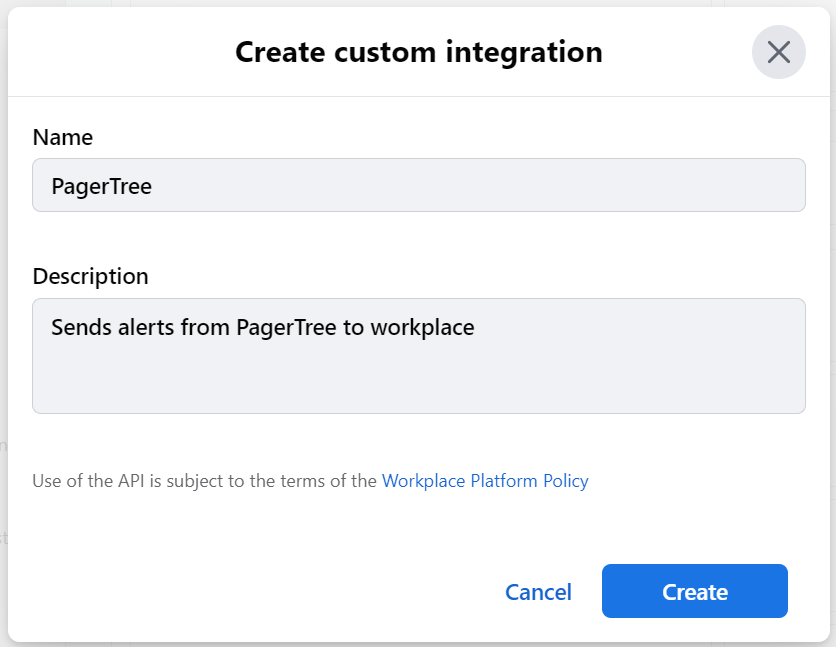 workplace create custom integrations